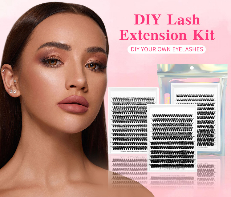 Mivlash กาวและน้ำยา - ลุคกลางคืน (Glam) (DIY Lash Extension Kit 280pcs ...)
