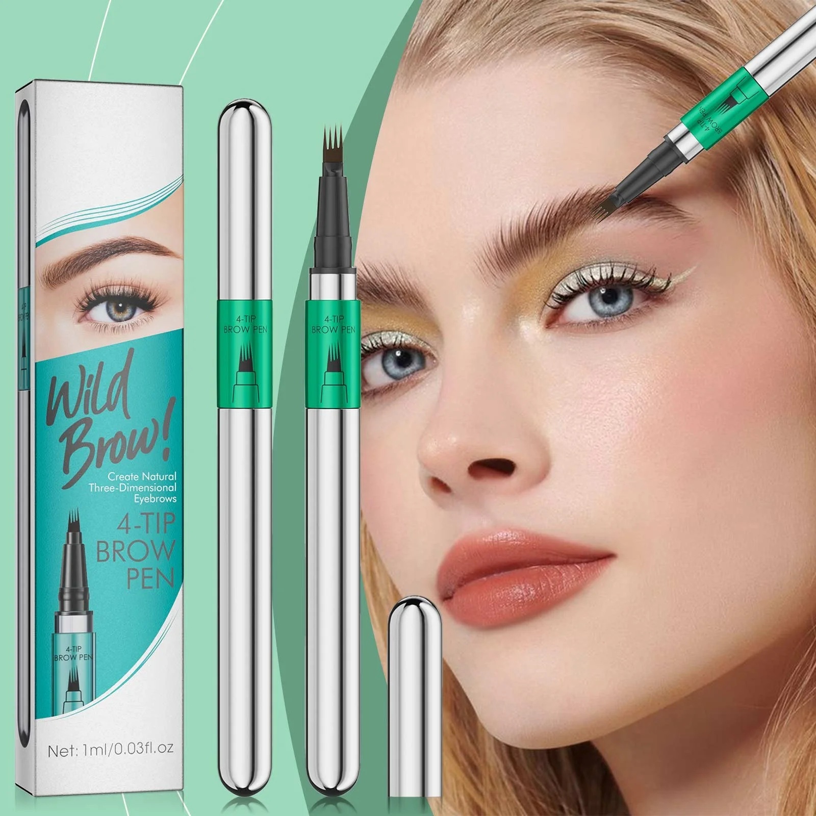 Mivlash อุปกรณ์แต่งตา - ปากกาเขียนคิ้ว/อายไลเนอร์ (Microblading Eyebrow Pen,Waterproof Eye...)