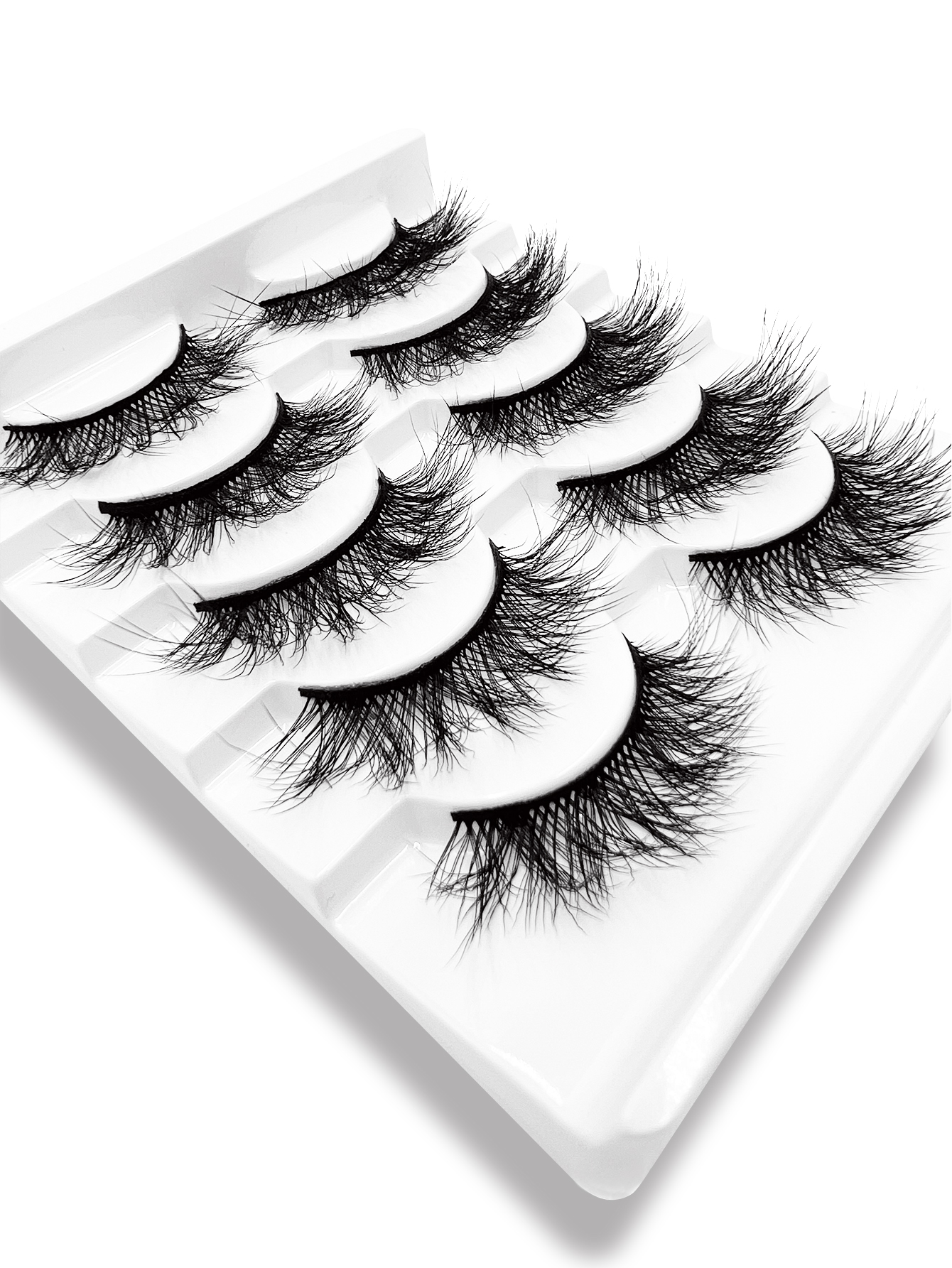 Mivlash ขนตาปลอม - ลุคกลางคืน (Glam) (3D Premium Faux Mink False Eyelashes MK-16) - Image 3
