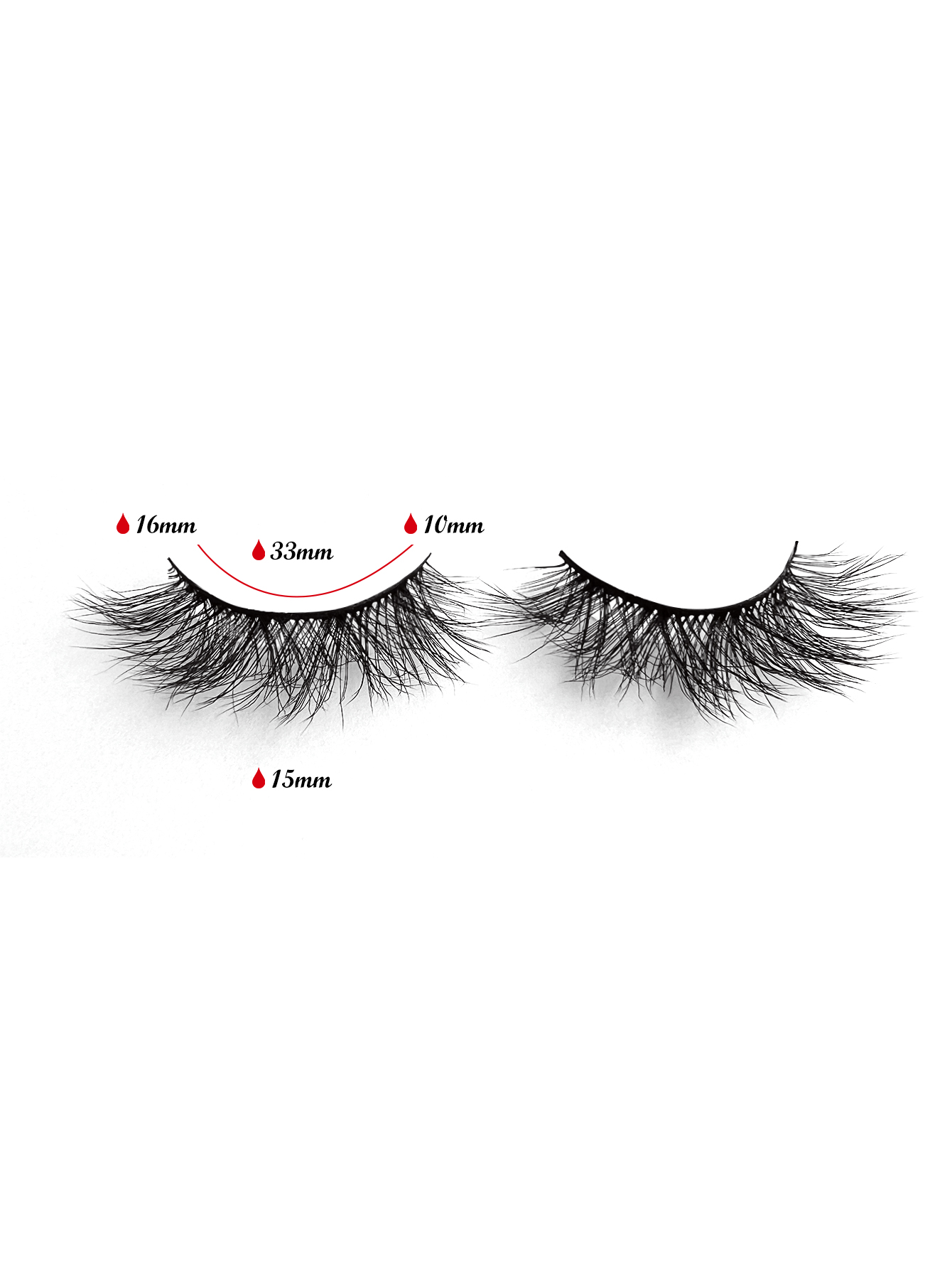 Mivlash ขนตาปลอม - ลุคกลางคืน (Glam) (3D Premium Faux Mink False Eyelashes MK-16) - Image 4