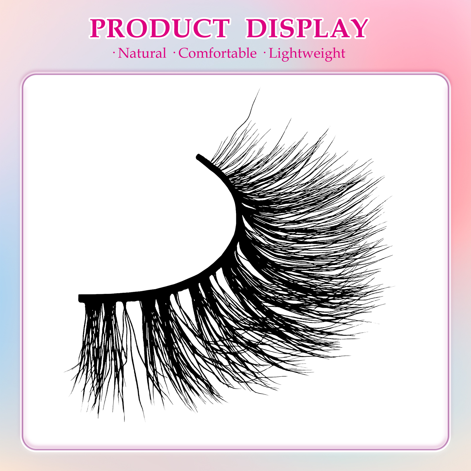 Mivlash ขนตาปลอม - ลุคกลางคืน (Glam) (3D Premium Faux Mink False Eyelashes MK-01) - Image 4