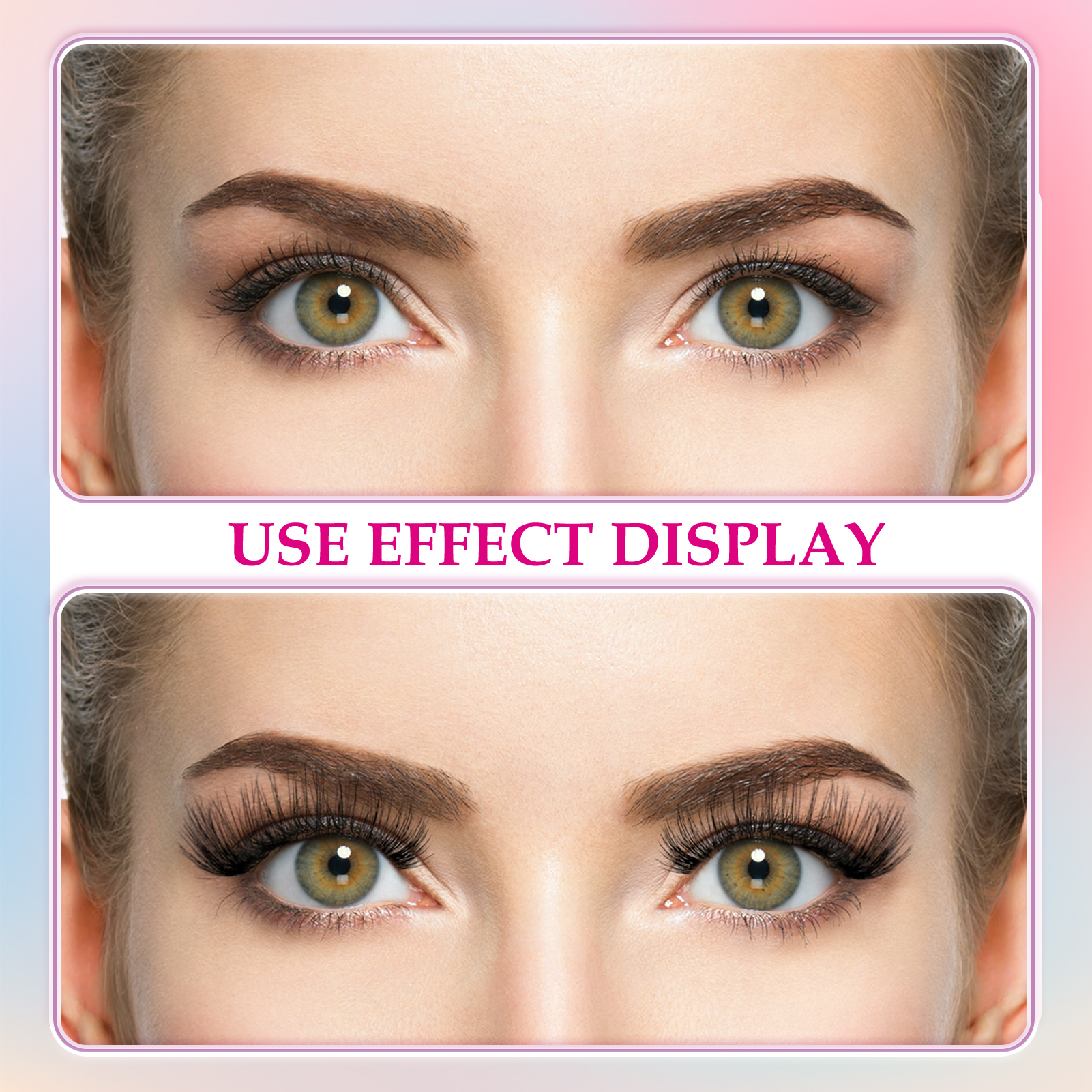 Mivlash ขนตาปลอม - ลุคกลางคืน (Glam) (3D Premium Faux Mink False Eyelashes MK-01) - Image 6