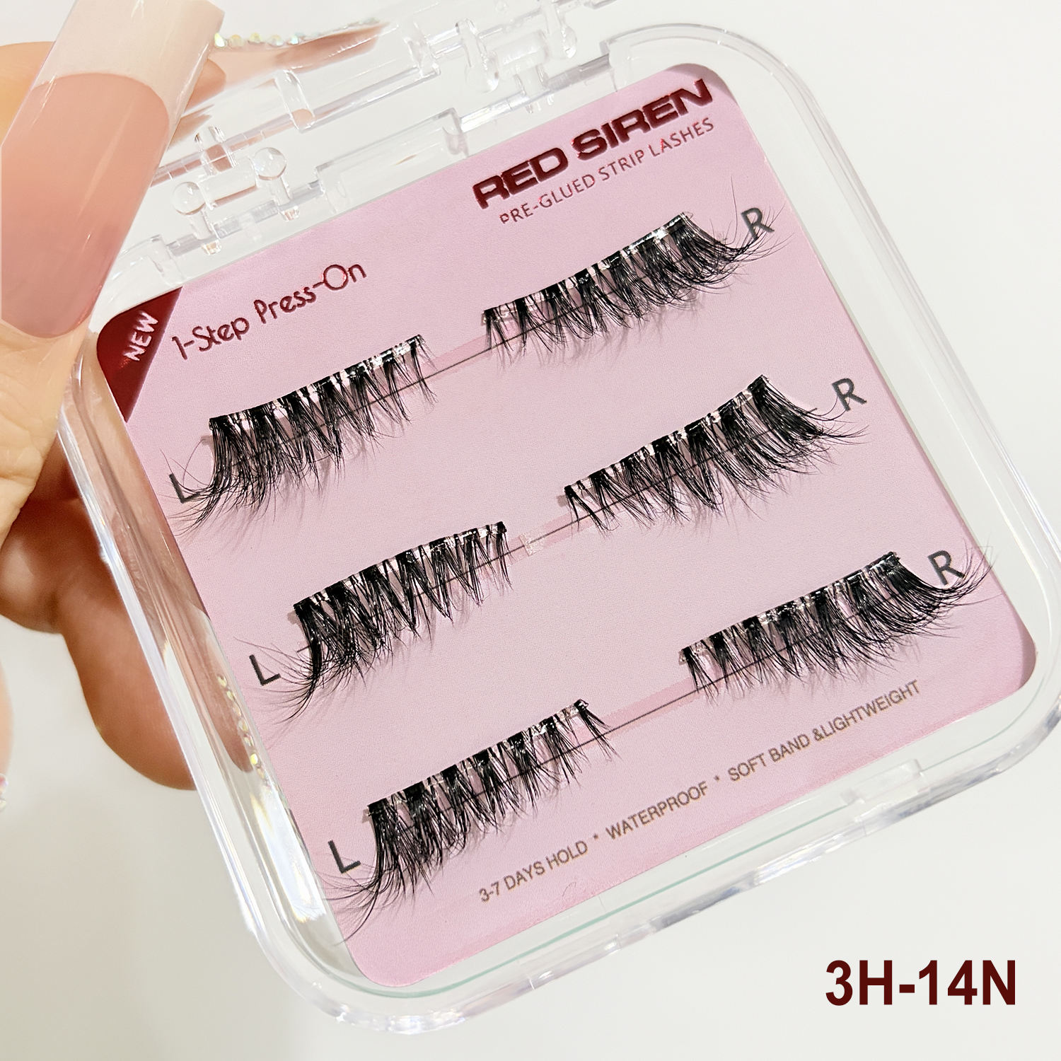 Mivlash ขนตาปลอม - ลุคธรรมชาติ (Natural) (3 Pairs Of Invisible False Eyelashes) - Image 2