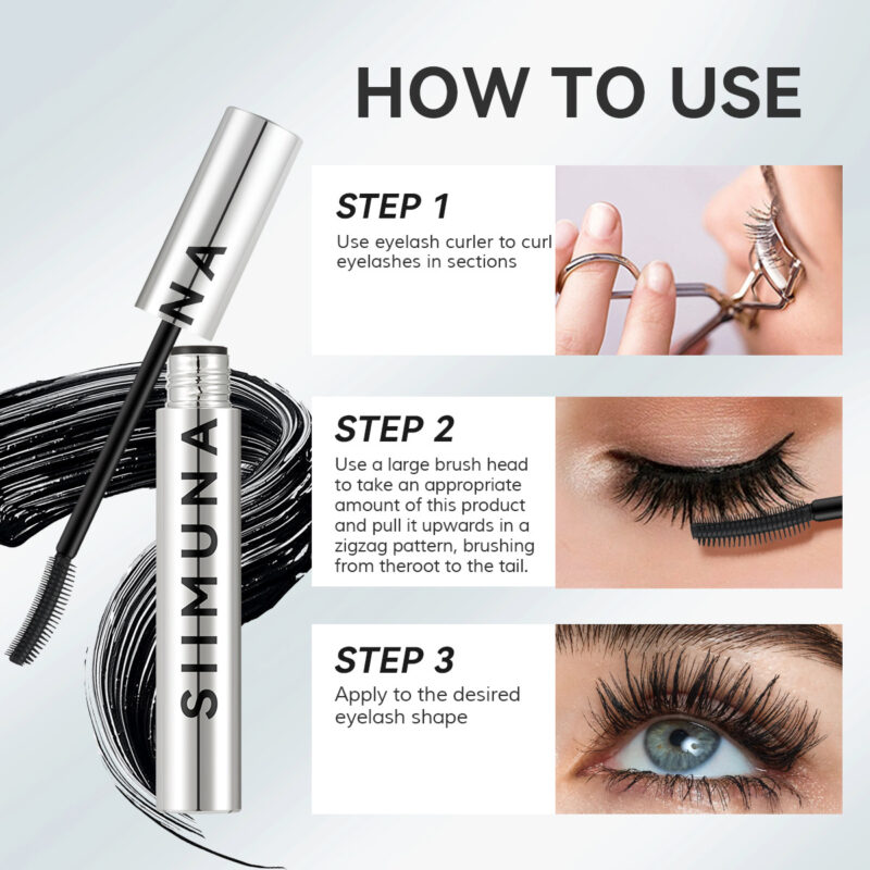 Mivlash กาวและน้ำยา - ไพรเมอร์ขนตา (Waterproof Lengthening Smudge Proof Lash...)
