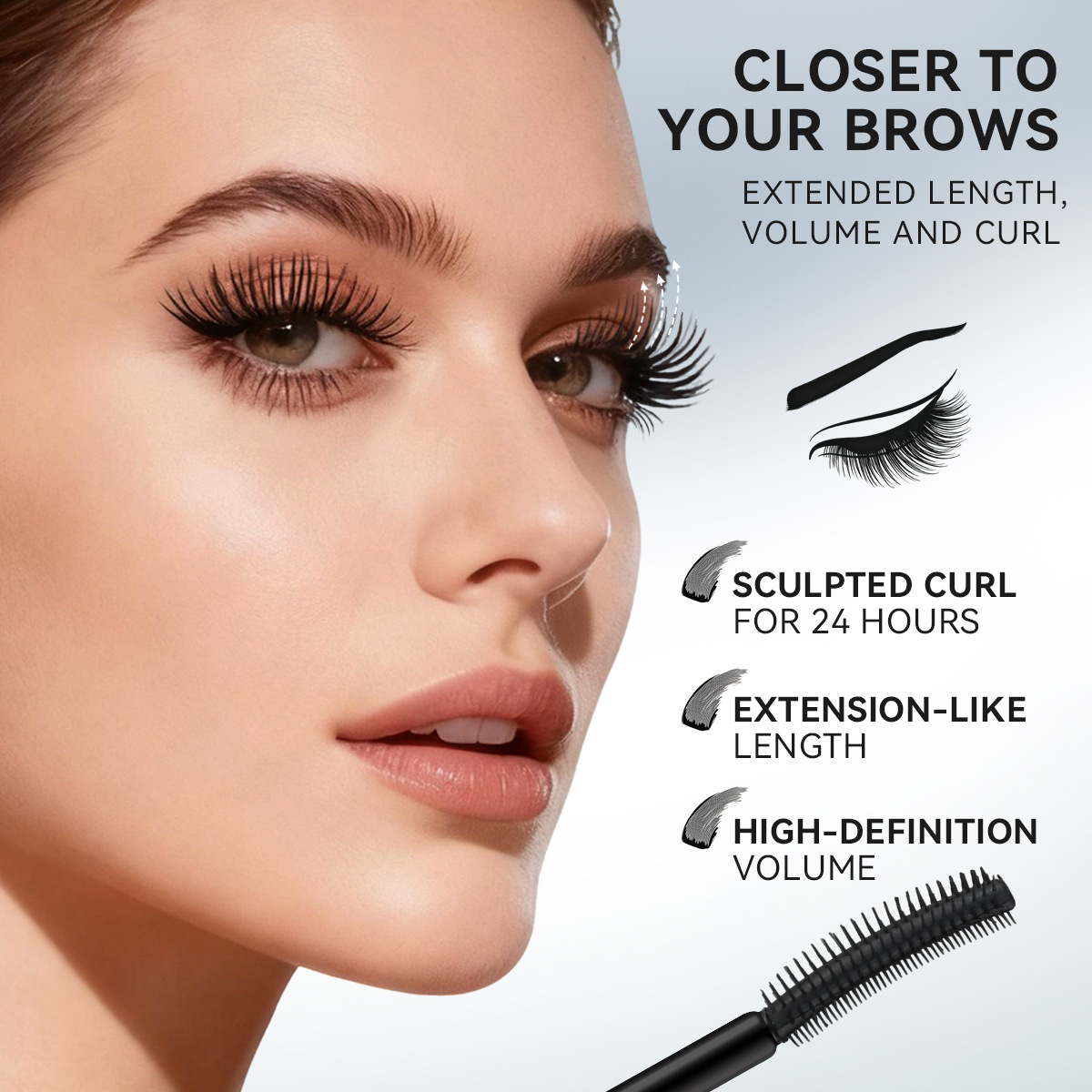 Mivlash กาวและน้ำยา - ไพรเมอร์ขนตา (Waterproof Lengthening Smudge Proof Lash...) - Image 3