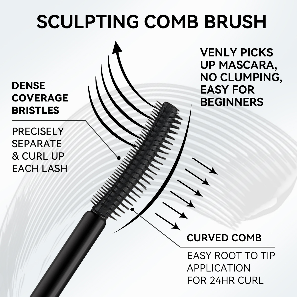Mivlash กาวและน้ำยา - ไพรเมอร์ขนตา (Waterproof Lengthening Smudge Proof Lash...) - Image 4