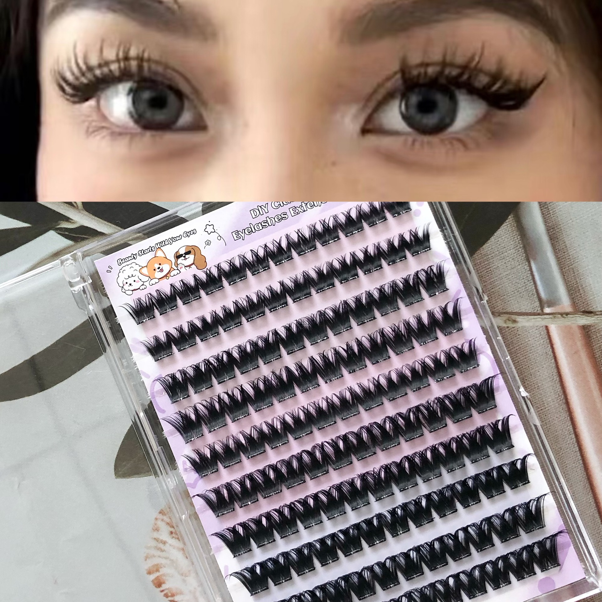 Mivlash ขนตาปลอม - ลุคกลางคืน (Glam) (European And American-style Dense New...) - Image 5