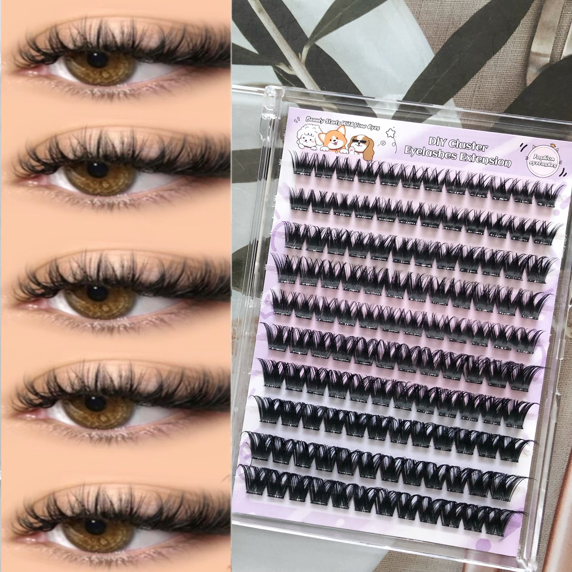 Mivlash ขนตาปลอม - ลุคกลางคืน (Glam) (European And American-style Dense New...) - Image 6