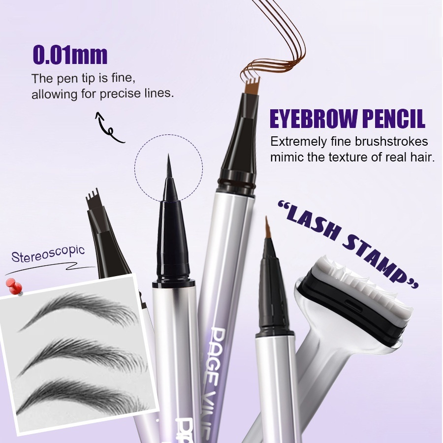 Mivlash อุปกรณ์แต่งตา - ปากกาเขียนคิ้ว/อายไลเนอร์ (Long-lasting, Smudge-proof Brow, Lash,...)