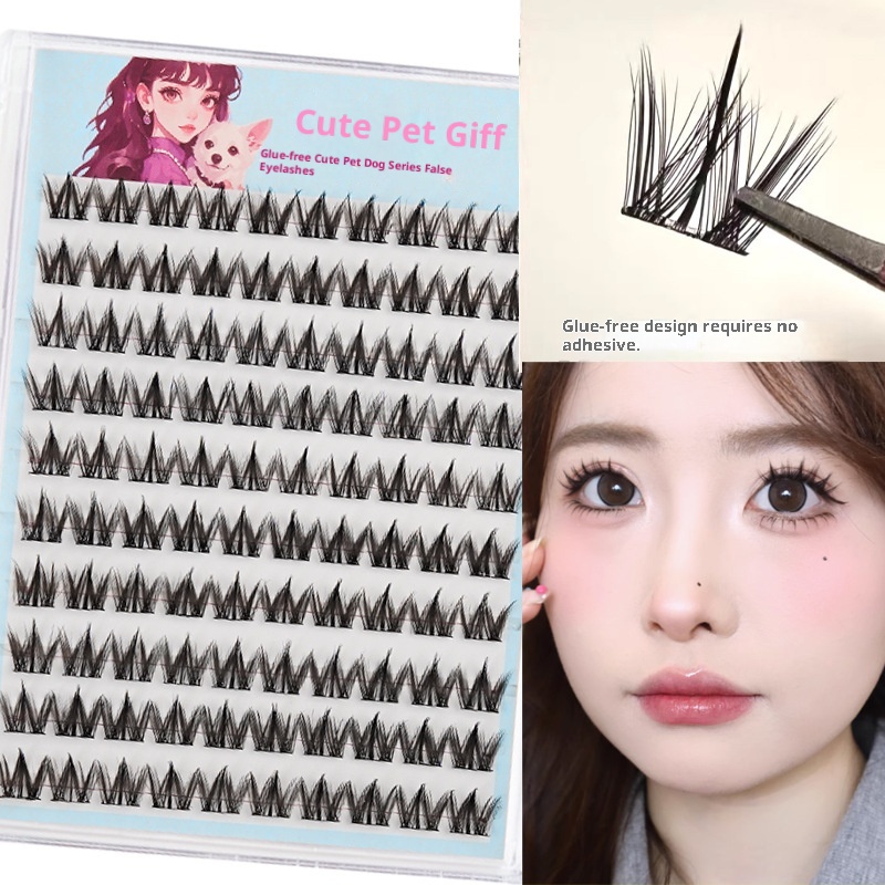 Mivlash ขนตาปลอม - ลุคธรรมชาติ (Natural) (Glue-free Dog-style False Eyelashes...) - Image 5