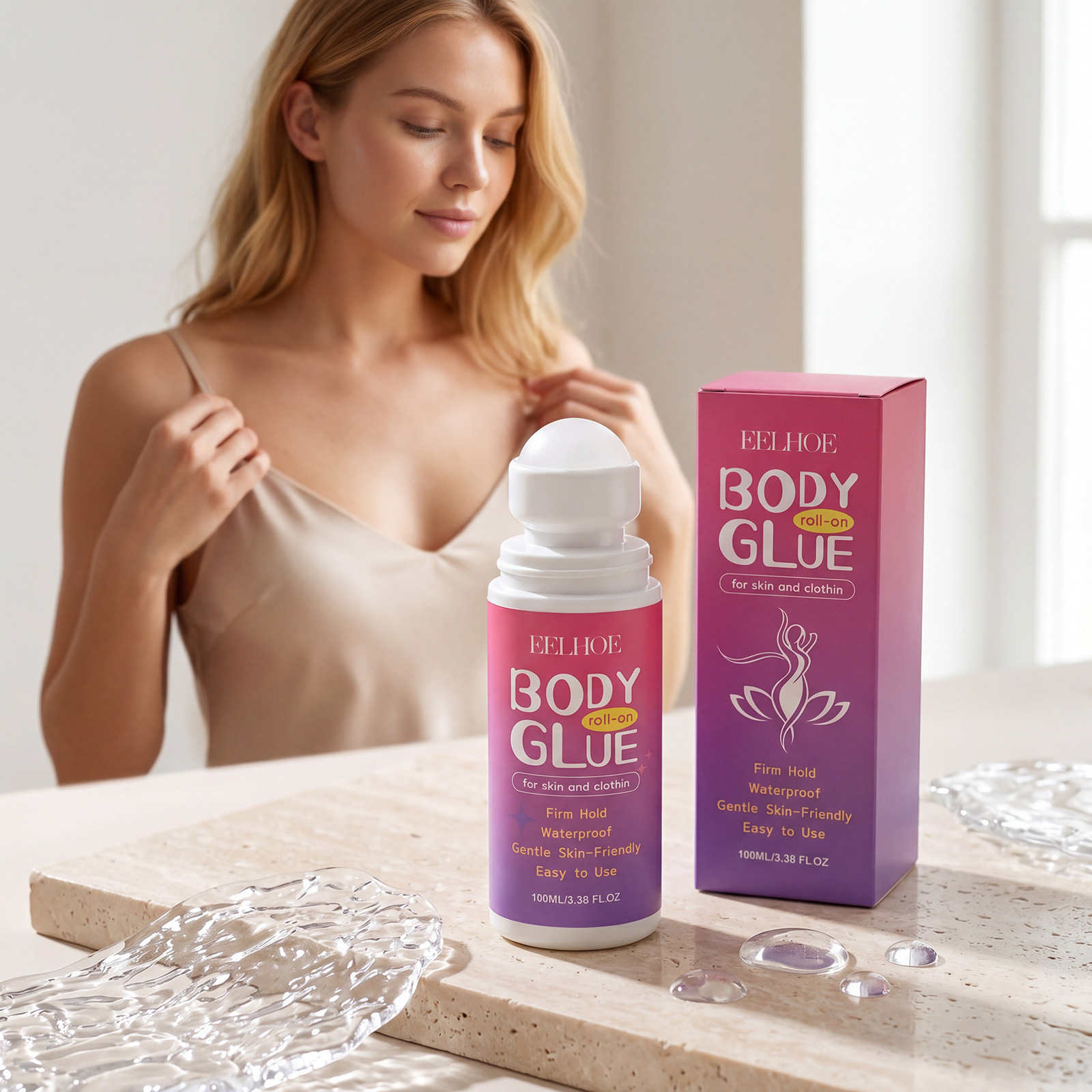 Mivlash กาวและน้ำยา - ลุคกลางคืน (Glam) (Ball-body Glue...)